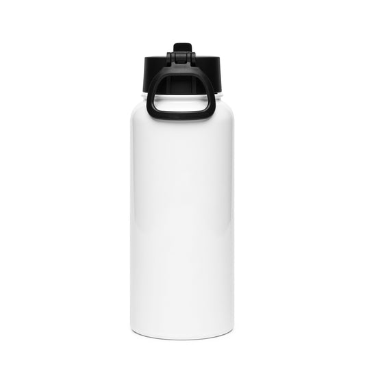 Dog Mama Stainless steel water bottle with a straw lid